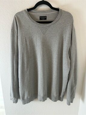 Goodlife Light Gray Crewneck Pullover sweatshirt plus oversized Cottonblend XXL
